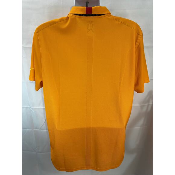 Nike Polo GOLF Shirt Mens Orange Stripe XL Tiger Woods Collection - Picture 2 of 13